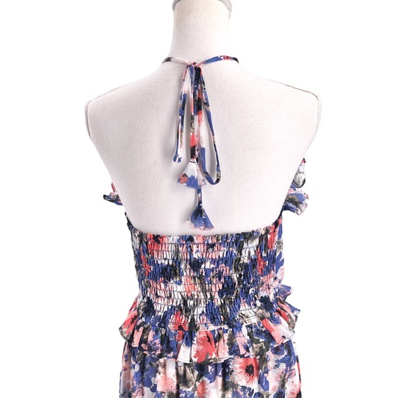 🚨Misa Los Angeles X Revolve NEW Womens Size Large Dallin Dress Tie Dye Floral - Picture 4 of 12